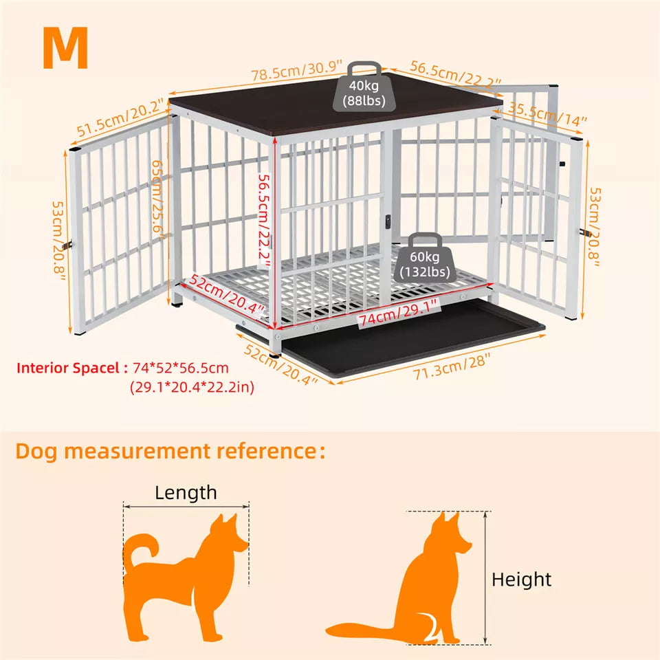Wooden Dog Cage with Storage AU