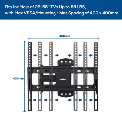 Full motion TV mount with extendable arm for flat screens