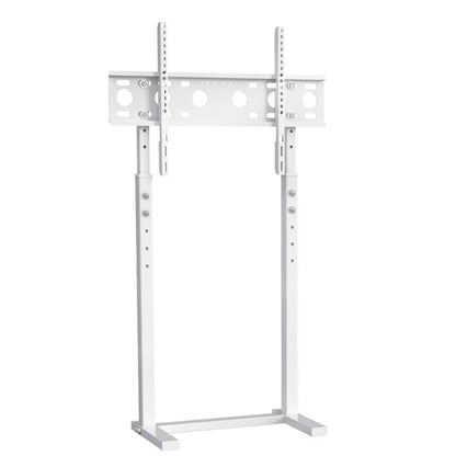 P&P White Adjustable Standing TV Stand with Cable Management for TVs