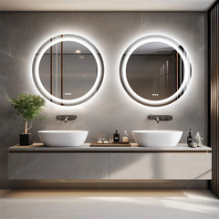 LED bathroom mirror with memory function and bright lighting