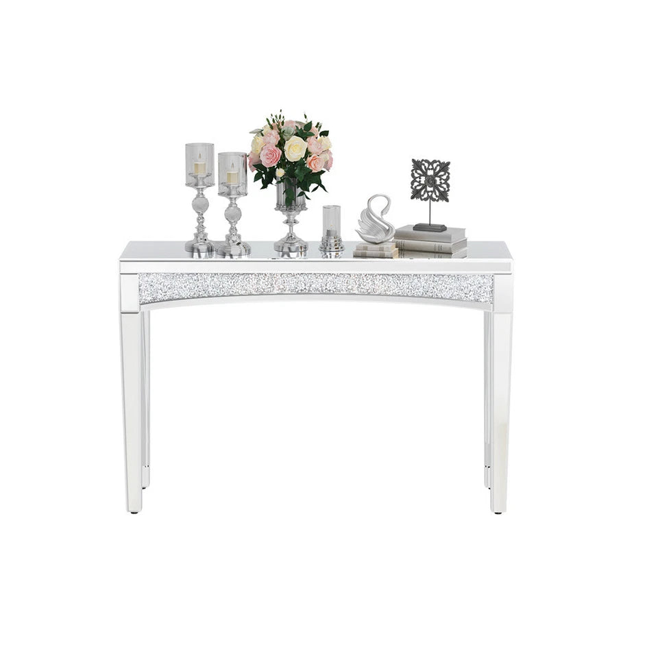 Luxury silver console table for stylish home interiors