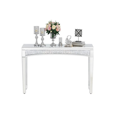 Luxury silver console table for stylish home interiors