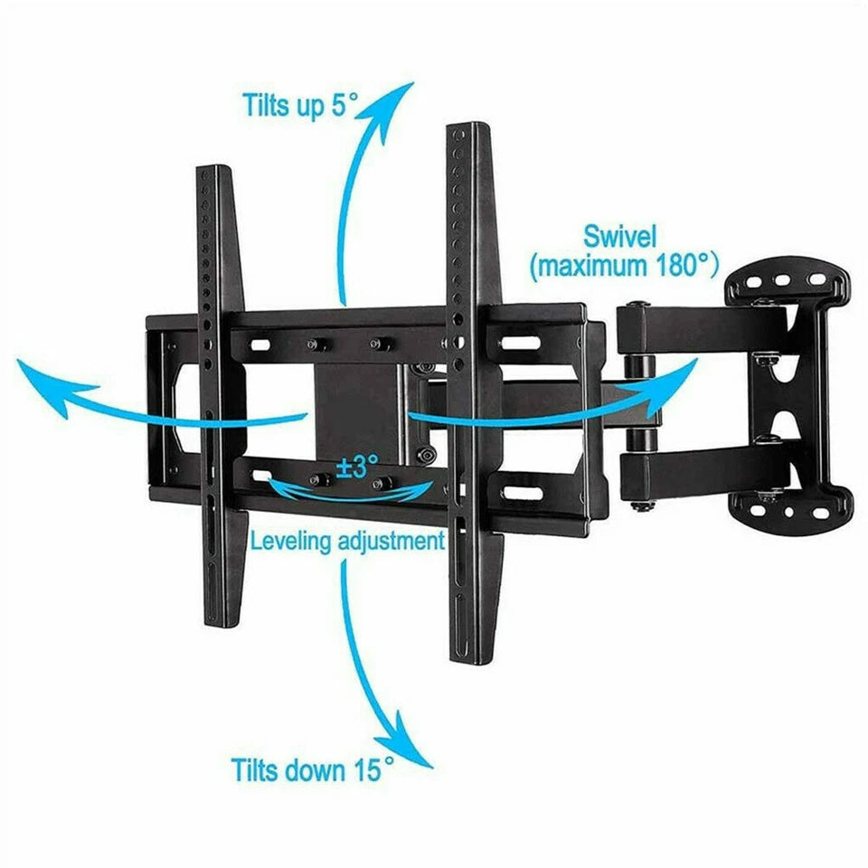 Corner fit TV wall mount for LED and LCD televisions